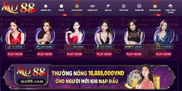 Giải trí cá cược chất lượng với MU88