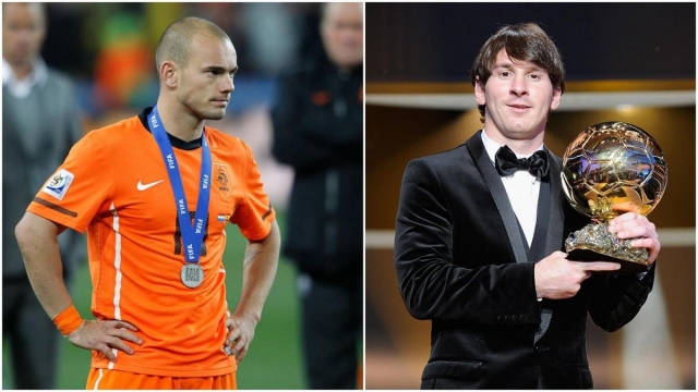 Sneijder vụt mất Quả Bóng Vàng