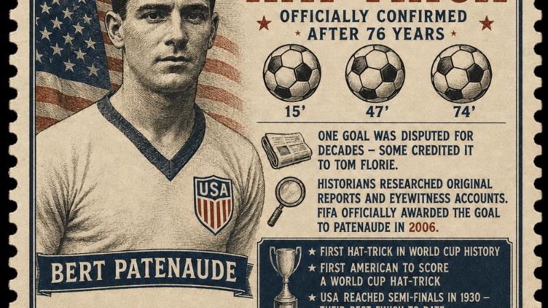 Ngược dòng quá khứ Hattrick World Cup đầu tiên trong lịch sử gọi tên Bert Patenaude Ngược dòng quá khứ Hattrick World Cup đầu tiên trong lịch sử gọi tên Bert Patenaude